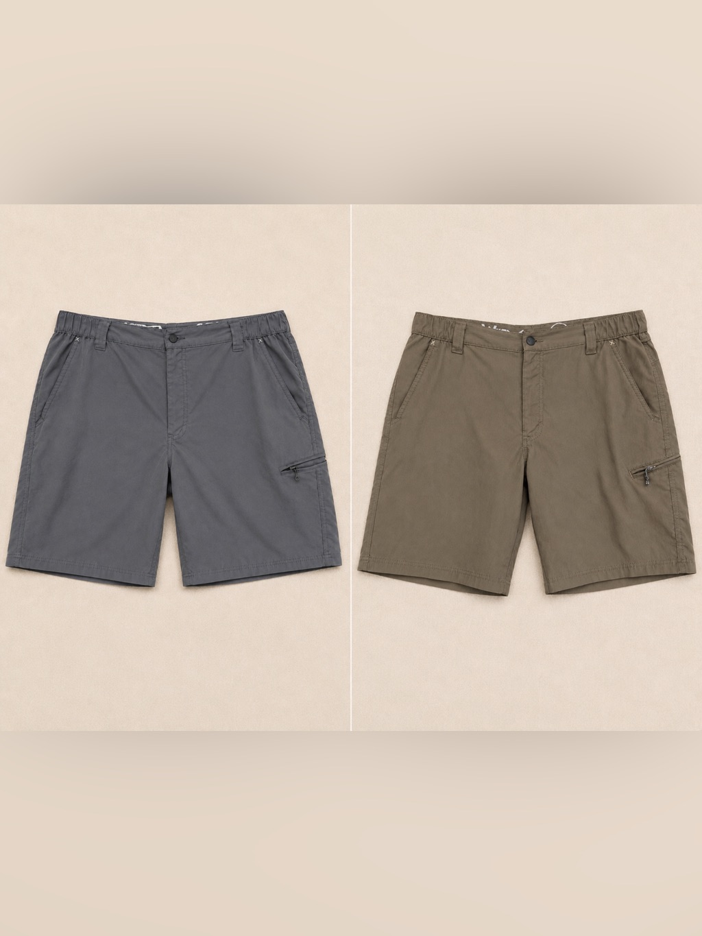 Wrangler Outdoor Shorts Bundle Menâs Size 34 Gray Brown Performance Hiking